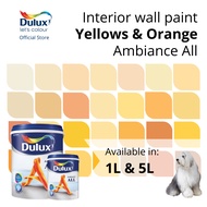 Dulux Interior Wall Paint - Yellows &amp; Orange (Anti-Bacterial / Superior Durability / Washable) (Ambiance All) - 5L