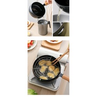 Household Deep Frying Pan Small Non-Stick Milk Pot Stainless Steel with Handle Anti-Scald Induction Cooker Gas Boiled Instant Noodles