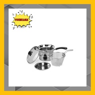 FM - 3-in-1 Stainless Steel Deep Fryer Pan 22 cm - Old Multipurpose/