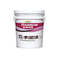 [特價]【Rainbow_虹牌油漆】406 水性水泥漆 平光（5加侖裝）490黑色490黑色