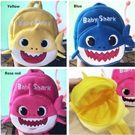 Cute Baby Shark Kids Backpack Toddler Soft Plush Bags (19*23*10cm) 0-3Y