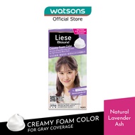 LIESE Blaune Creamy Foam Color Natural Lavender Ash (Easy Foam Format And Even Gray Hair Coverage With A Non Drip Foam Formula) 108ml