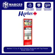 Markes 11.2 cu. ft. Semi-Inverter Showcase with Top Freezer MSRF-318D
