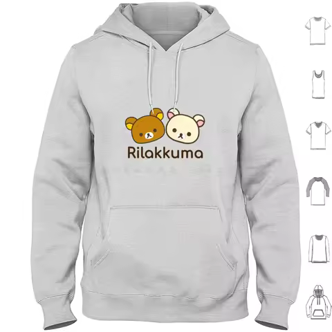 Rilakkuma Rilakkuma And Korilakkuma _ _ _ Hoodies Long Sleeve Rilakkuma Cute Kawaii Korilakkuma Japa