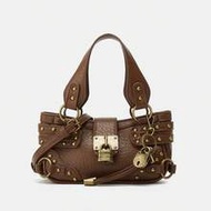 Women's Rivet Shoulder Bag, Leather Handbag, Y2K Baddie Washed Bag, Top Handle Tote Bag, Adjustable 