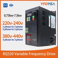 0.75/1.5/2.2/3kw 220v single phase to three phase VFD/VSD 415v frequency inverter for motor