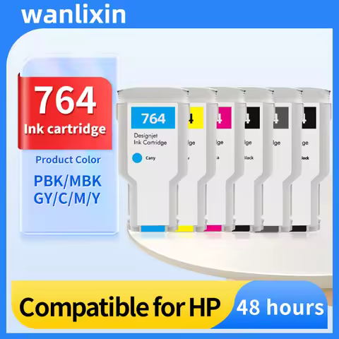 300ML 764 Ink Cartridge Compatible For HP Designjet T3500 Printer C1Q17A C1Q16A C1Q13A C1Q14A C1Q15A