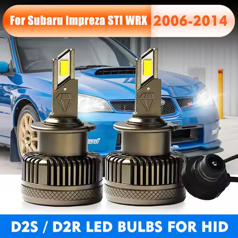 D2 D2R D2S LED Headlight Bulbs Replace HID Xenon Conversion Lamp Kit 6000K 55W For 06-14 Subaru Impr