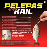 Hook release jack wire/ on fish mouth