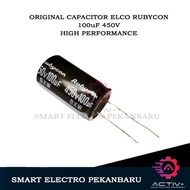 ORIGINAL ELCO 100uF 450V RUBYCON CAPACITOR Elko CAPACITOR 100 uF 450VOLT CAPACITOR 400VOLT 400V 400 