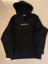 supreme box hoodie 施華洛世奇 m