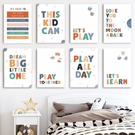 Educational Wall Charts Laminated Charts for Homeschooling and Classrooms Kids Room Decoration Poste