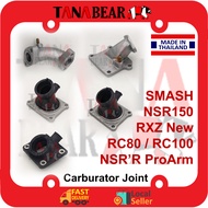 Carburator Joint Intake Pipe Reed Valve RXZ / SMASH 110/ NSR'R Proarm / RC80 / RC110 / NSR150. Rubbe