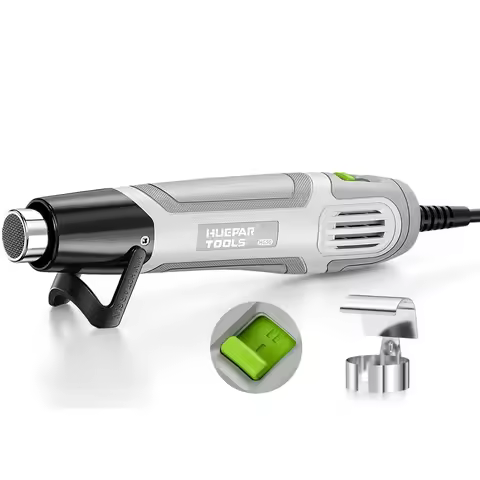 500W Electrical Mini Heat Gun Handheld Hot Air Gun Dual Temperature Setting 500°C for DIY Craft Embo