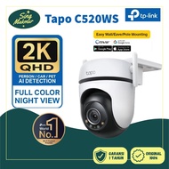 TAPO C520WS Smart IP CCTV Outdoor Pan Tilt 360 AI Camera 4MP 2K QHD 2 Way Audio Starlight