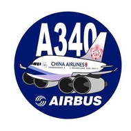 RBF CHINA AIRLINES A340 7CM STICKER S-C-340-CI