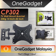 [🔥READY STOCK IN MALAYSIA]CP302 14 Inch-42 Inch Full Motion Retractable TV Wall Mount Bracket Loadin