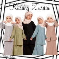 OFFER 2024 🔥 Kurung Zurdia Kids Mom New Design Dress Raya Ootd Viral Melayu Moden Baju Hasnuri Premium Slim Bra Kasut Ok