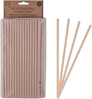 White Magic WM-EB-BPS Eco Basics Biodegradable Paper Straw - 50pcs