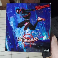 Marvel Domestik SHF Spider-Man Ke dalam Spider-Verse Miles Morales Action Figure Model Berkotak