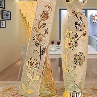 48cmCeramic Vase Gold European-Style Large Floor Vase with Water European Modern Living Room Bedroom Decoration Cross