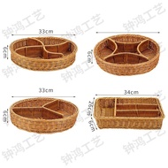 Faux rattan snack basket, dried fruit basket, snack set, dim sum plate, office, daily KTV