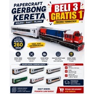 Train Toys Train Papercraft [BUY 3 GET 1 FREE] PAPERCRAFT TRAIN GERBONG PAPERCRAFT/ TRAIN GERBONG PA