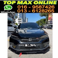 Honda Civic FE 2022 RS front lips front diffuser  gloss black (RS) style