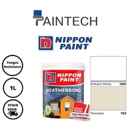 Nippon Weatherbond Paint White Color (Interior) Cat Dinding - 1L