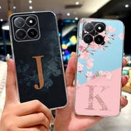 For Honor X5b Case GFY-LX2 Luxury Letters Cover Soft Silicone Phone Case For Honor X5b Plus GFY-LX2P
