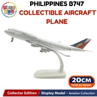 20cm Philippines Airlines Boeing B747 with Landing Gear Diecast Aircraft Model Alloy Airplane Collec