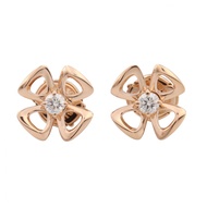 【二手】寶格麗 (Bulgari) BVLGARI鑽石耳環，K18PG（玫瑰金），鑽石耳環，女士，二手 A