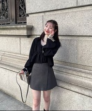 全新日本 HINARI 後橡筋腰造型裙褲 (官網同步) ON SALES$148 全場現貨