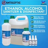 Ethanol Alcohol Hand Sanitizer 75% [1L - 5L] Hand Sanitizer / Rubbing Alcohol / Multi Surface Disinfection