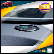 Mazda 2 Dashboard Speaker Lining Carbon Fiber Design DJ Sedan Hatchback 2015 - 2022 Car Accessories 