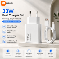 Original Xiaomi 33W Fast Charger Kit, USB-A To C With Special PD Technology, Turbocharged For Xiaomi
