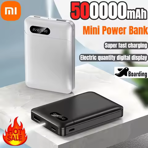 Xiaomi 500000mAh Power Bank 120W Super Fast Charging Large Capacity External Battery Portable Powerb