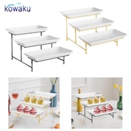 [vsrhkq] 3-Tier Serving Stand for Dessert And Fruit Presentation, 3-Tier Serving Tray for Cupcakes, 