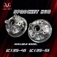OFFICIAL ULMAX HUB SPOCKET CHROME Y15 LC4S 125Z LC5S LCV8 Chrome Hub Sprocket Spoket LC135 4S LC 5S 