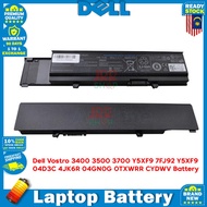 Del Vostro 3400 3500 3700 Y5XF9 7FJ92 Y5XF9 04D3C 4JK6R 04GN0G 0TXWRR CYDWV Laptop Battery Replaceme