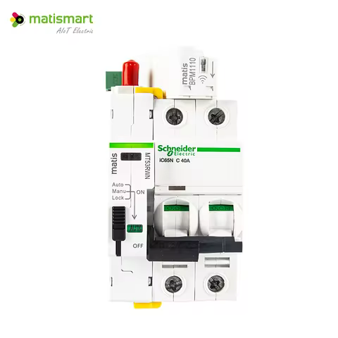 Tuya Wifi smart Life Schneider Mini Circuit Breaker Reclosing MCB with Energy Metering 2P smart Life