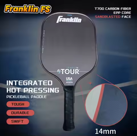 USAPA Racket Franklin FS 14mm T700Carbon Fiber Honeycomb Core Lightweight Durable Standard Shape pic