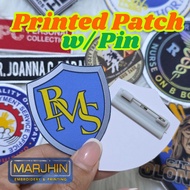 Customized Printed Patch with Pin Logo