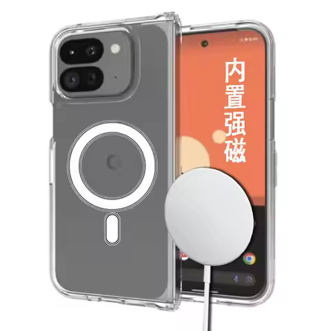 For Google Pixel 10 9 Pro Fold Case Simple Transparent Magnetic Acrylic Drop-proof Cover For Google 