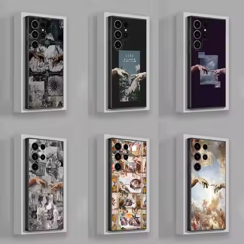 The Creation of Adam Michelangelo Phone Case For Samsung S25,S24,S21,S22,S23,S30,Ultra,S20,Plus,Fe,L