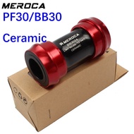Meroca PF30 BB30 Bike Bottom Bracket Ceramic Bottom Bracket 24mm Spindle for Shimano Crankset BB