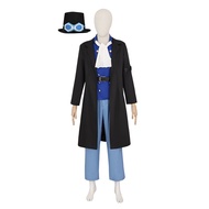 NEW Anime Sabo from  Cosplay Costume Cloak Mens Suit Halloween coat vest shirt pant tie uniform Hat 