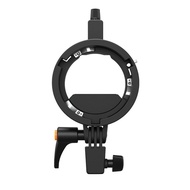 Triopo TR-05B S-Type Bowens Mount Flash Bracket Portable Adjustable Speedlite Holder for GODOX Flash