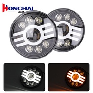 Car led Headlight 7 Inch Suitable for Wrangler Modified Headlight Aperture Distance Near Light Round