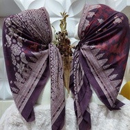 Jilbab Voal Motif Songket Palembang Bolak Balik